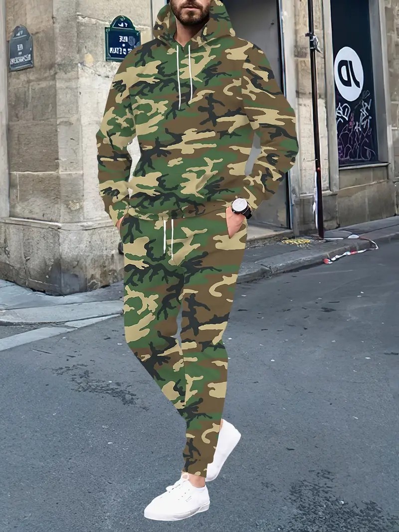 Street Fashion In China - Conjunto de Sudadera con Capucha para