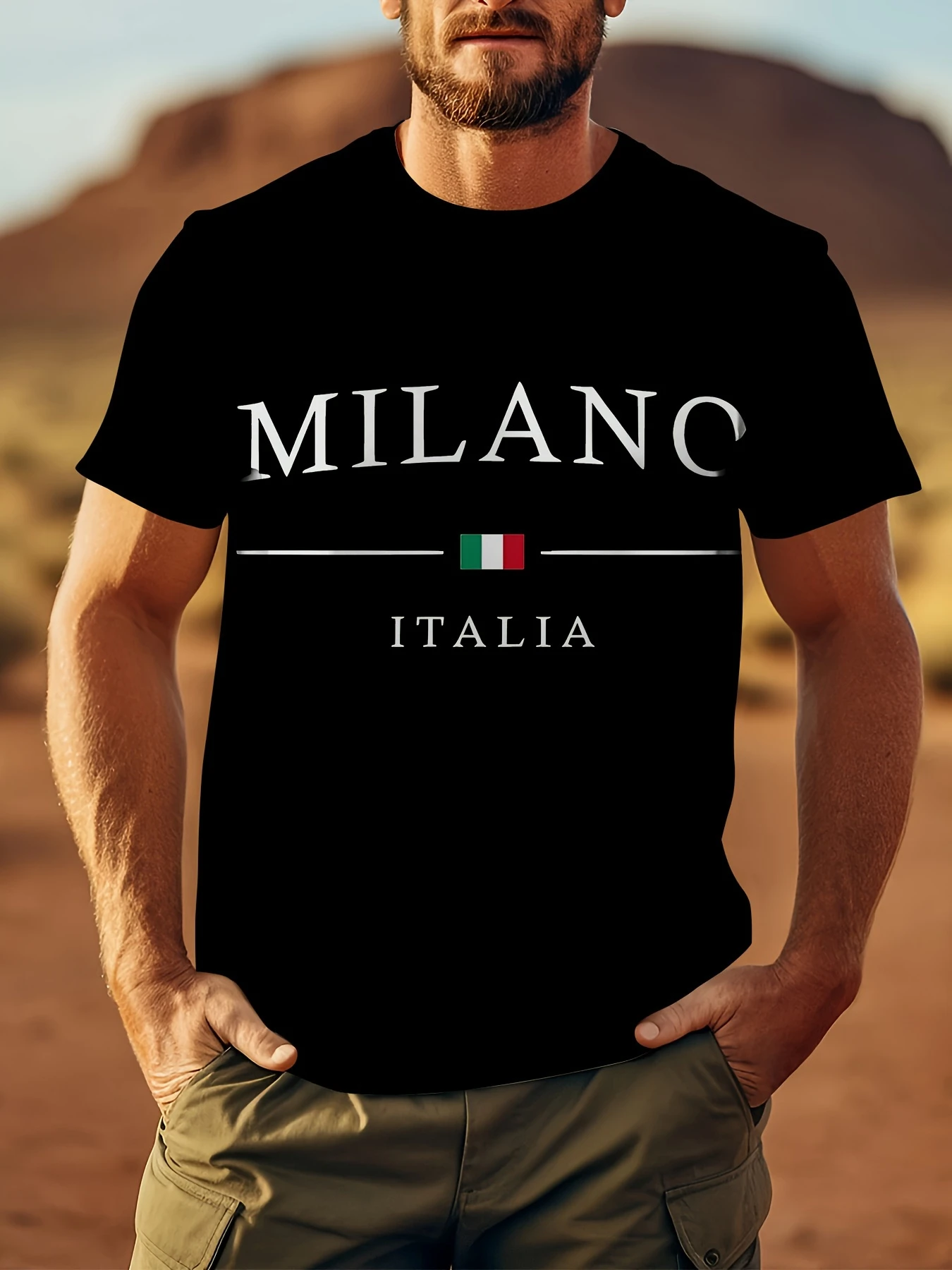 Street Fashion Of Milan - Milan Italia impresión 3D deportes secado