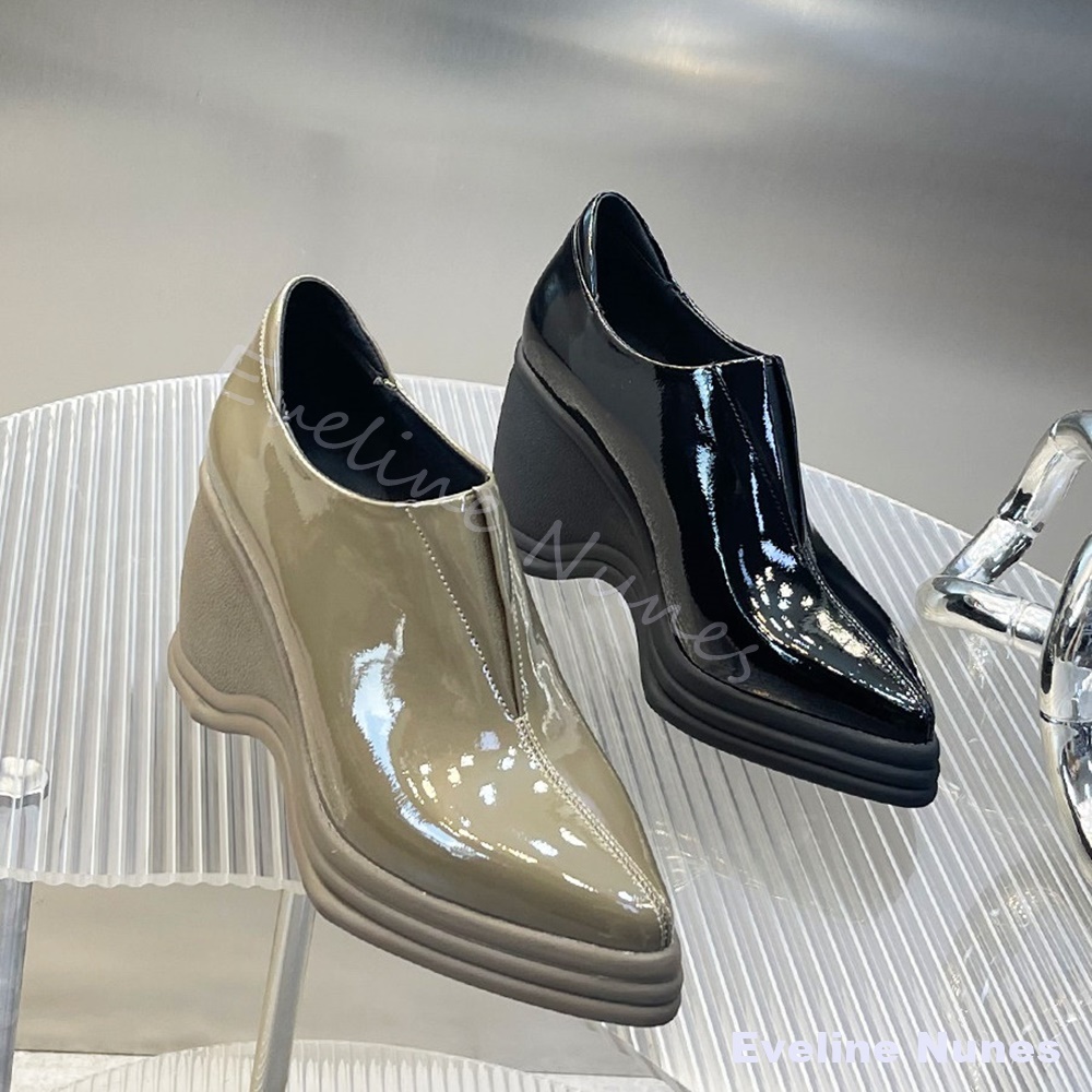Street Fashion Y2K - Zapatos de tacón de cuña con