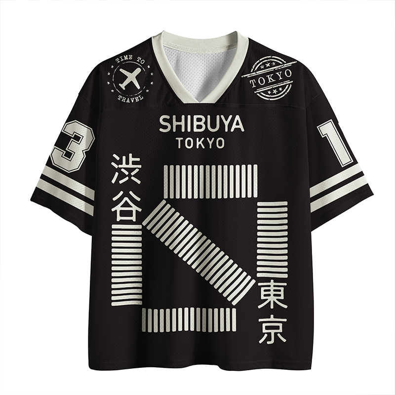 Street Fashion Shibuya - Camiseta de Verano para Hombre Estilo