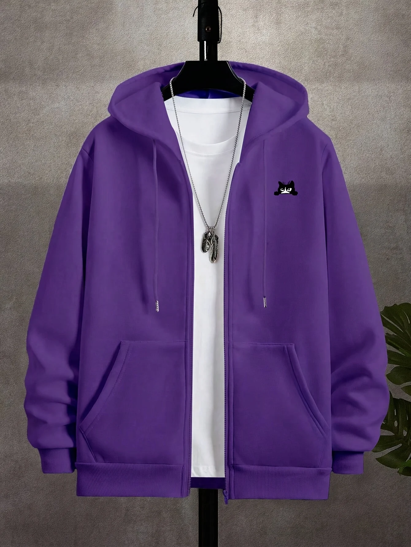 Street Fashion Zip Up Hoodie - Sudadera con capucha The High Street