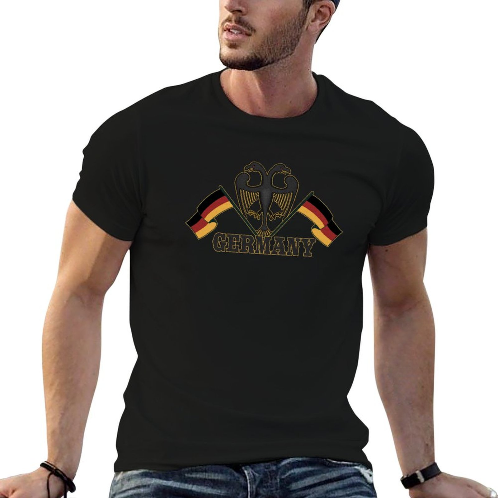 Street Fashion Germany - Camiseta con la bandera de Alemania,