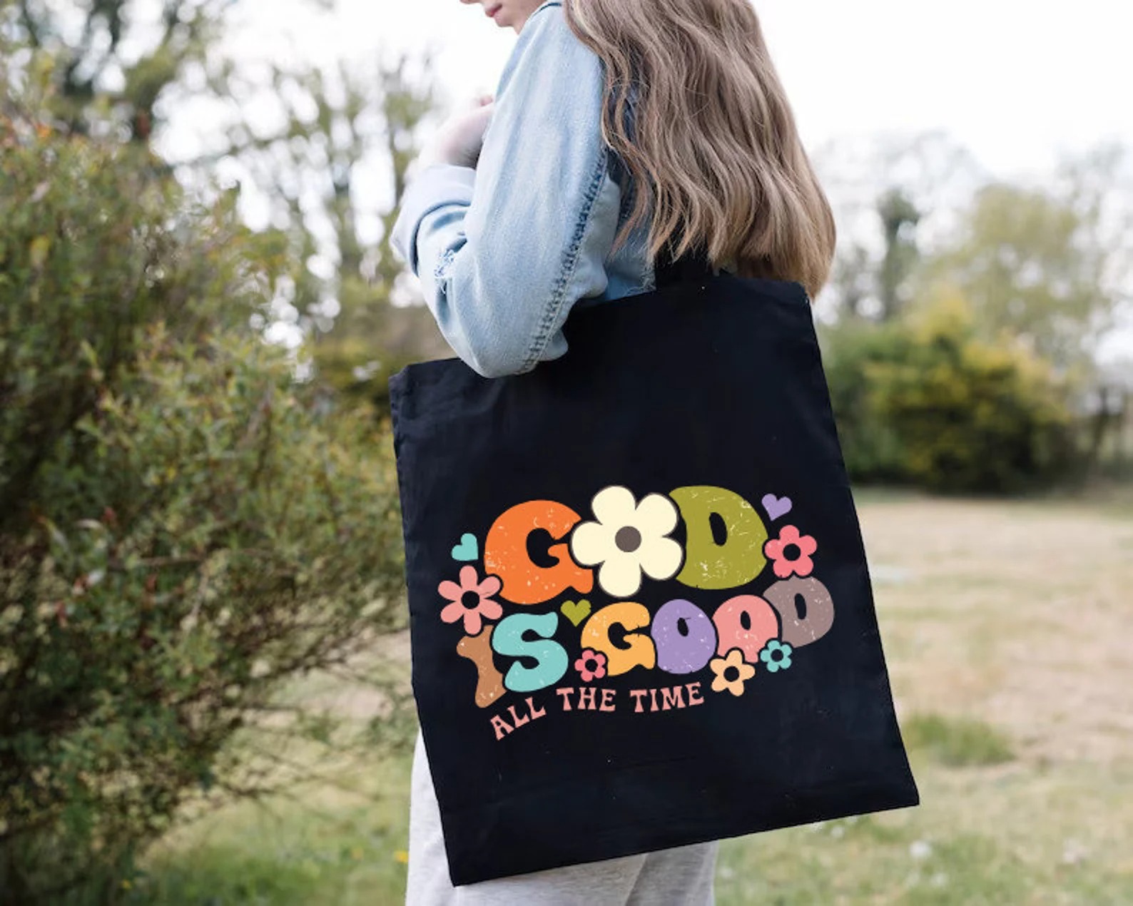Tote Bag Canvas Print - Bolsa de Mano God Is Good,
