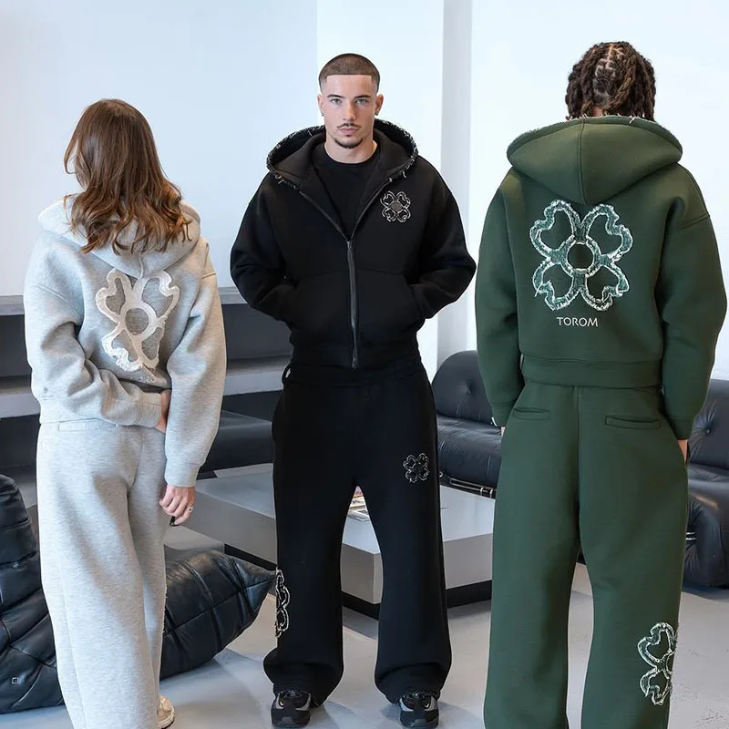 Street Fashion Y2K - Conjunto de Sudadera con Capucha y