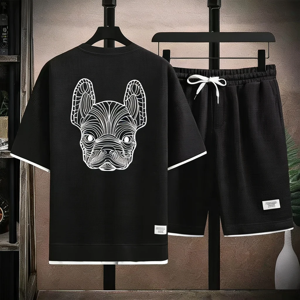 Street Fashion Tshirt - Conjunto de camiseta y pantalones cortos