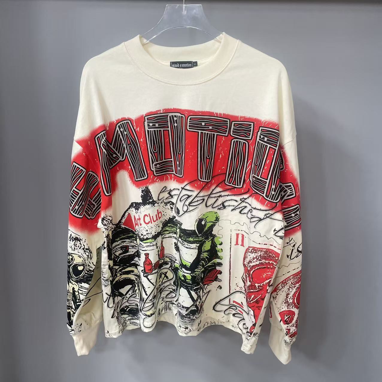 Street Fashion Tshirt - Camiseta de manga larga MIXED-EMOTION de