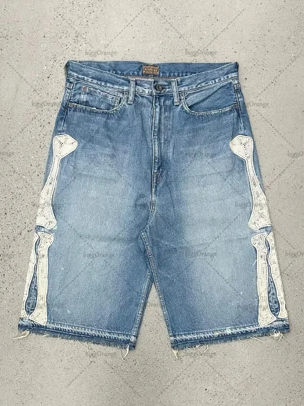 Street Fashion Jeans - Shorts Vaqueros Vintage Y2K Estilo Harajuku