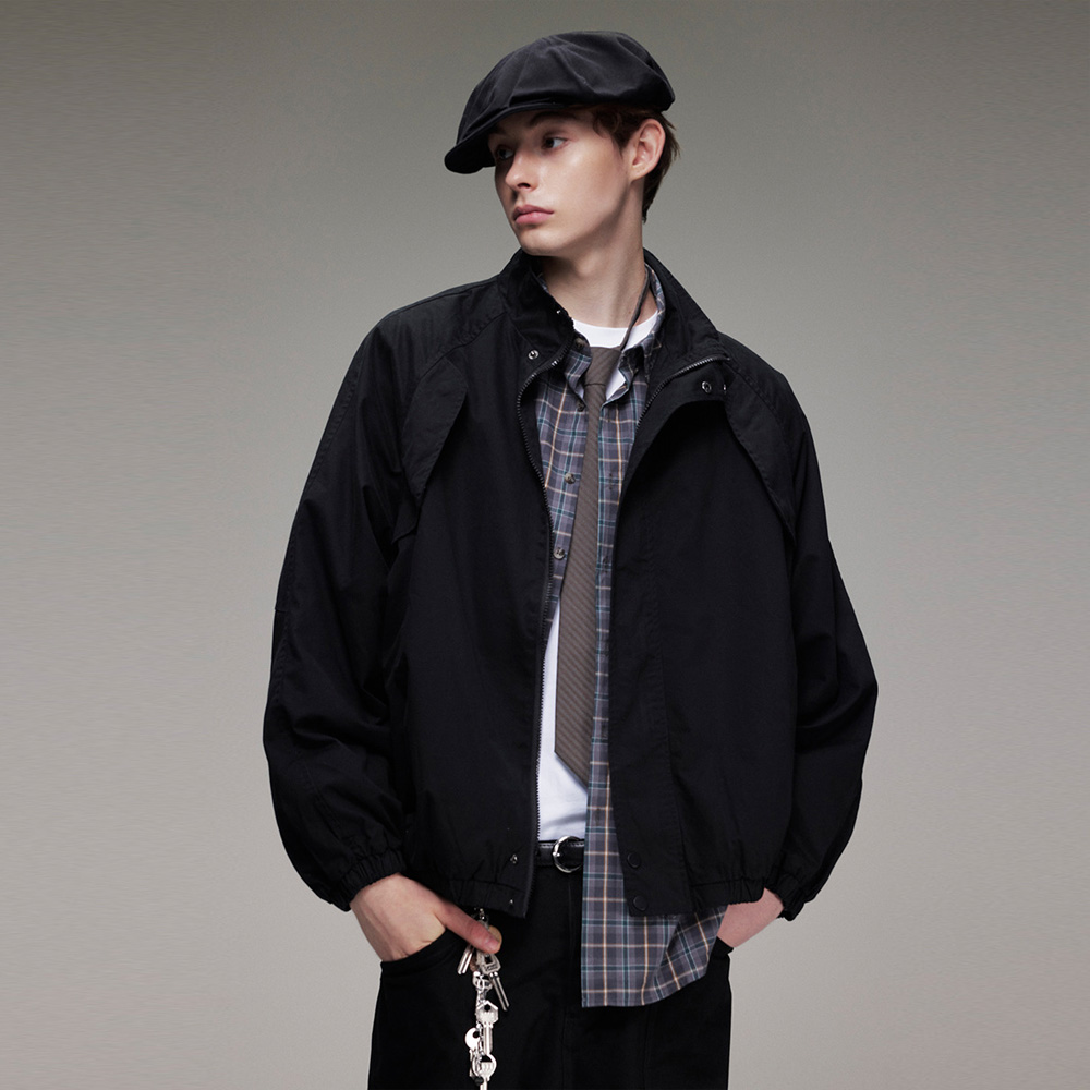 Coach Jacket Bomber - Chaqueta Bomber con cuello levantado a
