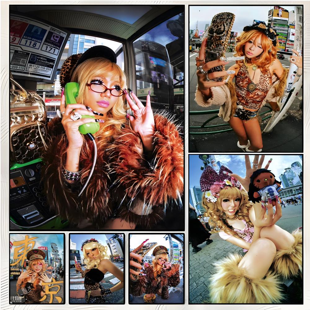 Street Fashion Shibuya - Póster de moda Y2K de estilo