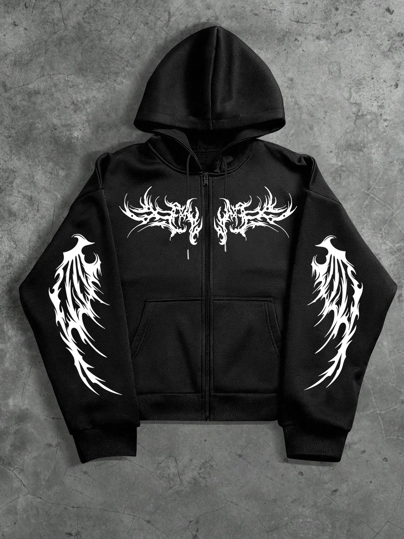 Street Fashion Zip Up Hoodie - Sudadera con capucha The High Street