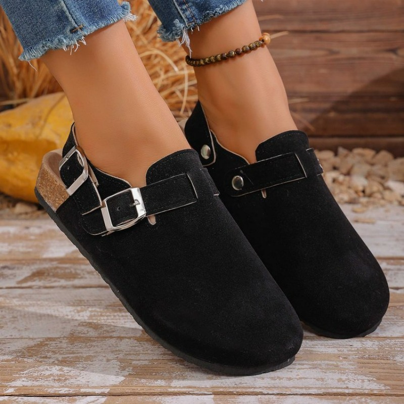 Street Fashion Lady - Sandalias de playa de cuero de