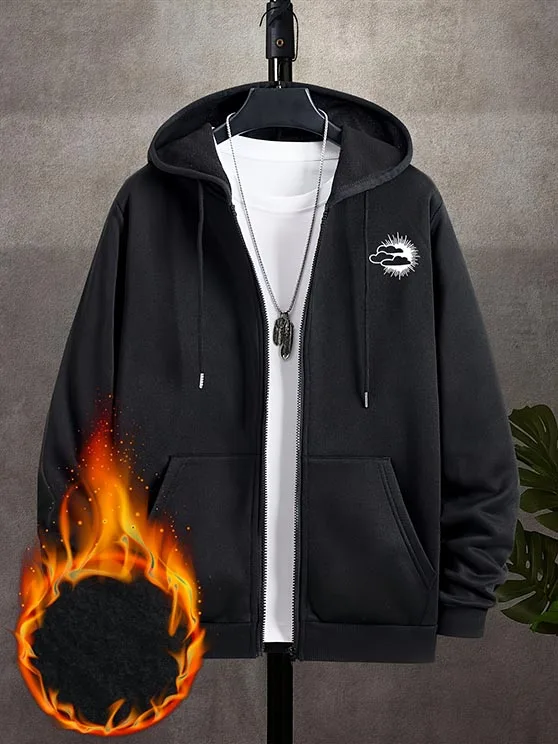 Street Fashion Zip Up Hoodie - Sudadera con capucha High Street para