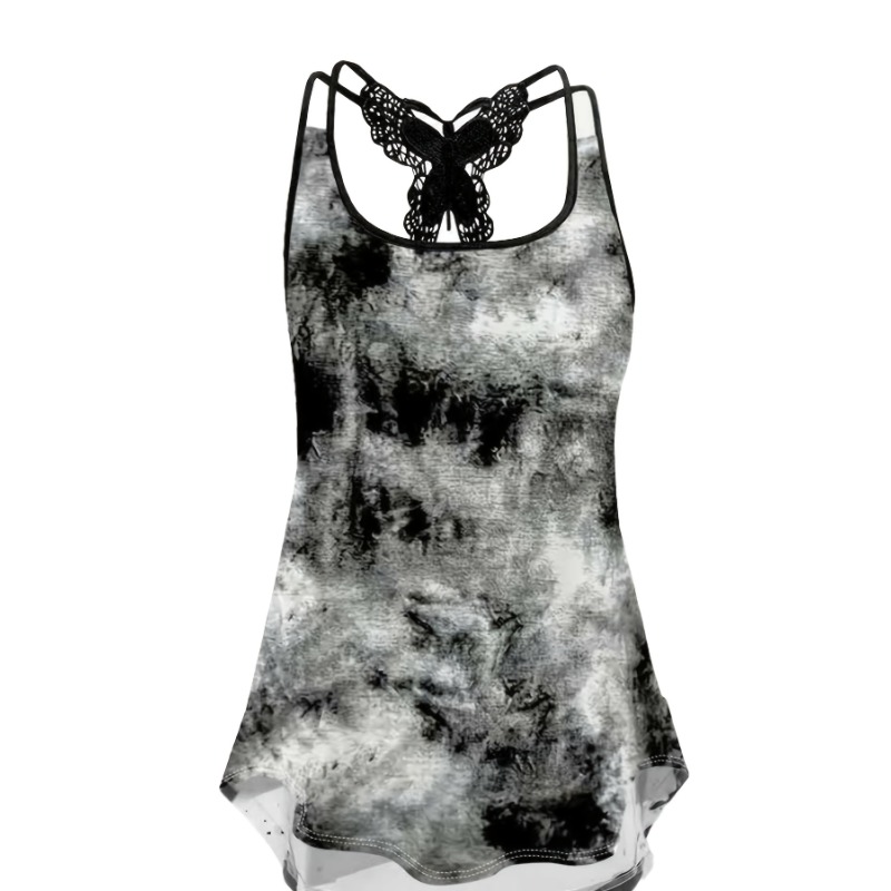 Street Fashion Plus Size - Camisetas sin mangas con estampado de
