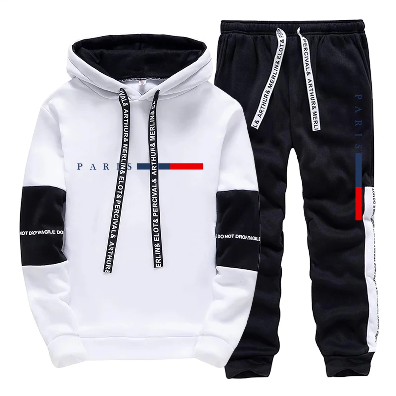 Street Fashion In China - Conjunto para Hombre/Sudadera con Capucha/Pantalones, Moda