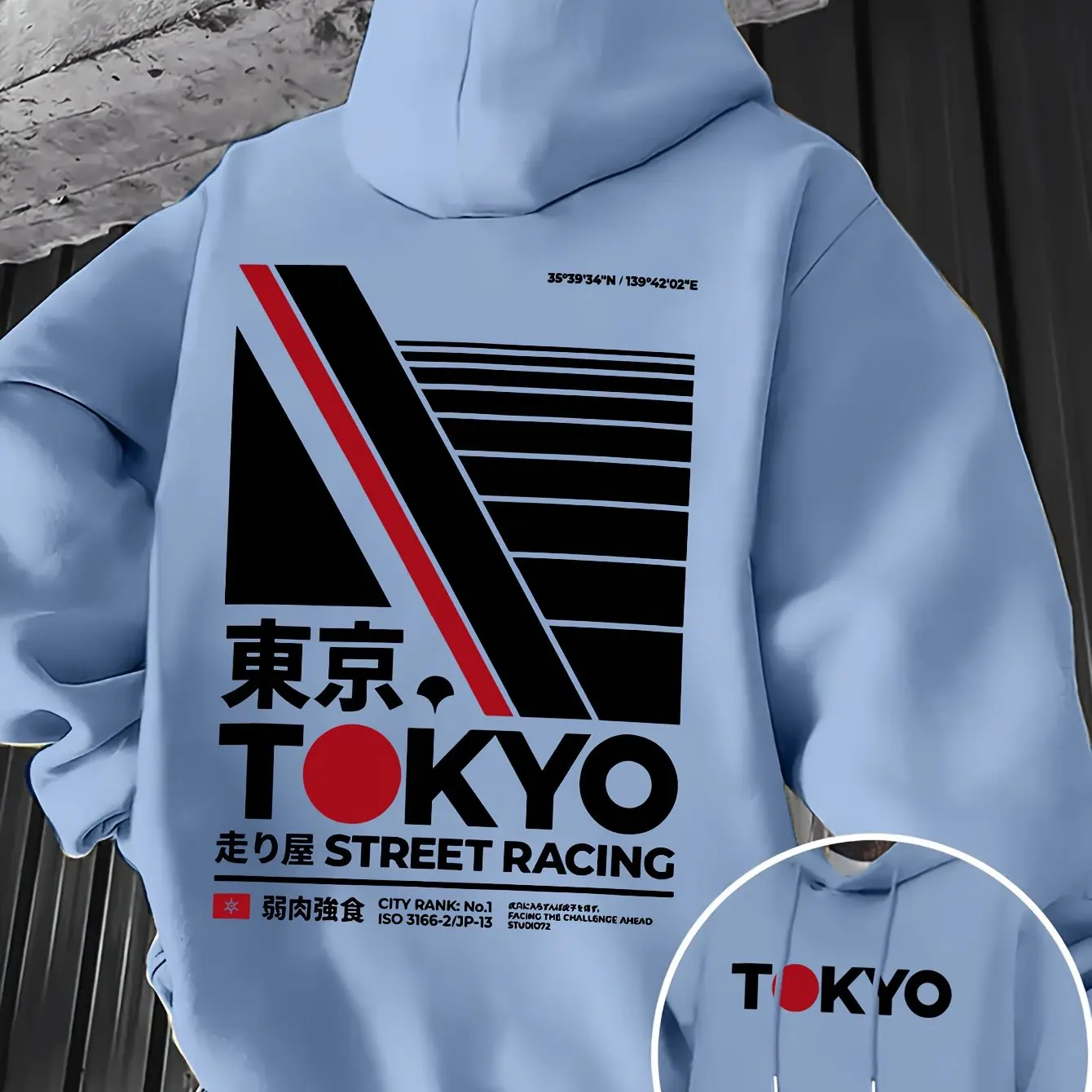Street Fashion Tokyo - Sudadera con Capucha Retro JDM Tokyo