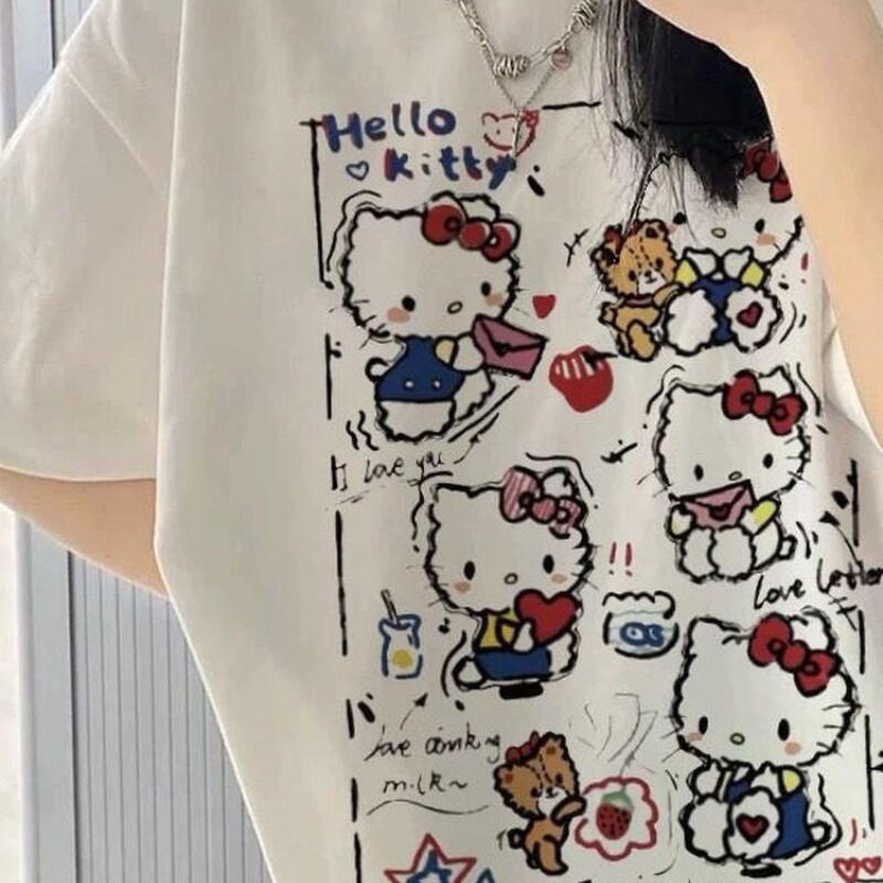 Street Fashion Y2K - Camiseta de Verano de Manga Corta