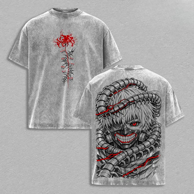 Street Fashion Tokyo - Camiseta Retro Manga Kaneki Ken Tokyo