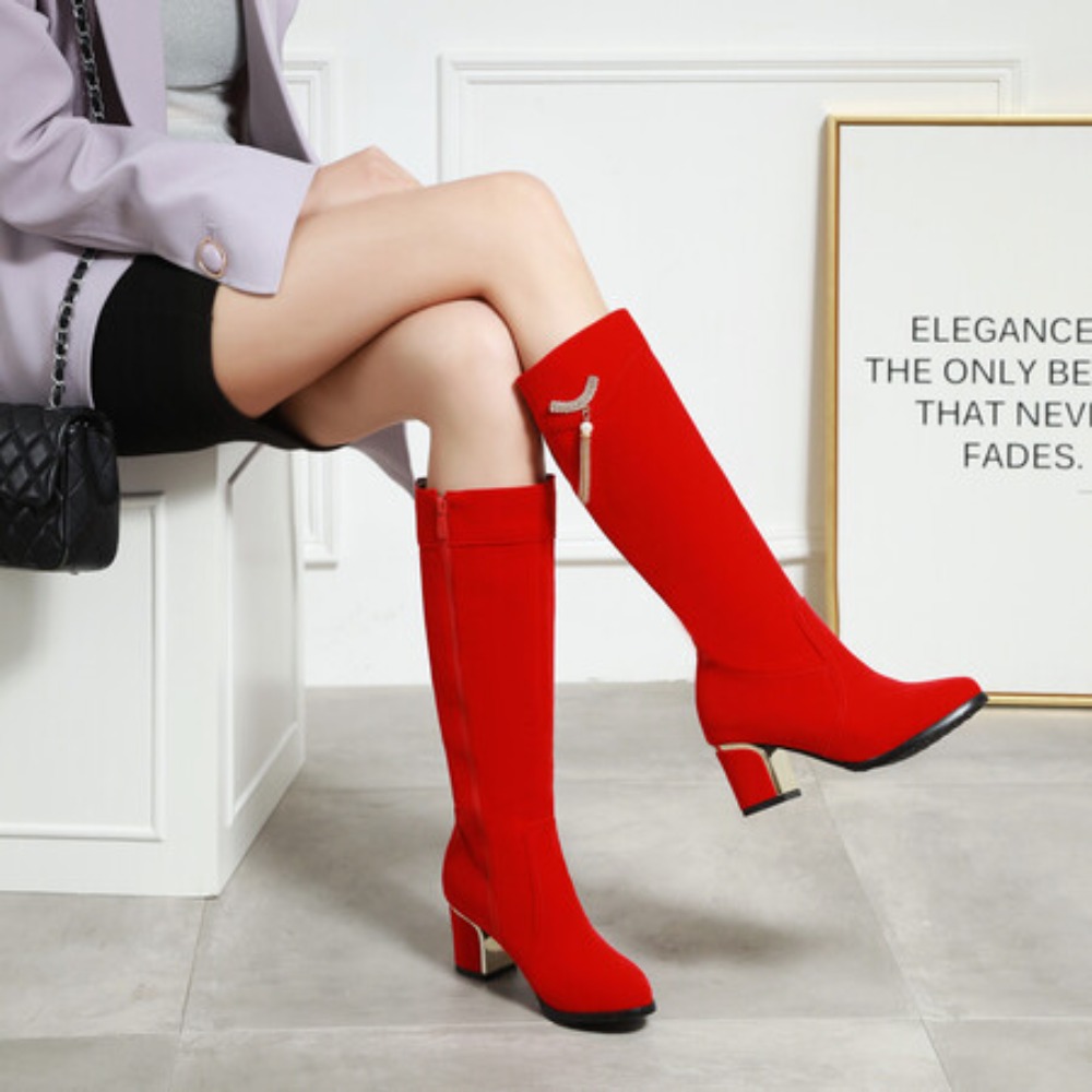 Nuevas botas hasta la rodilla, - Street Fashion Lady reseña y precio