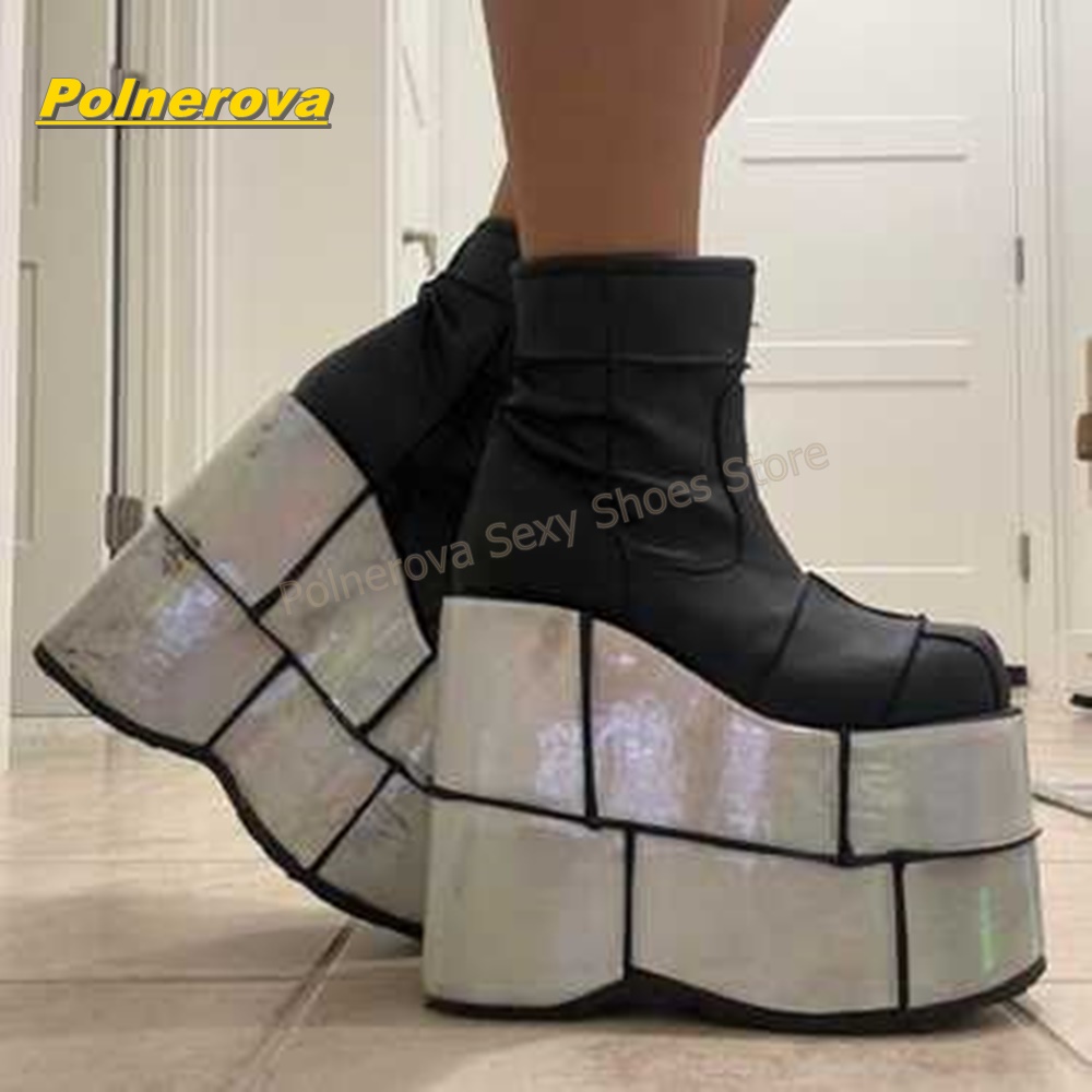 Botines de Plataforma para Muj - Street Fashion Y2K reseña y precio