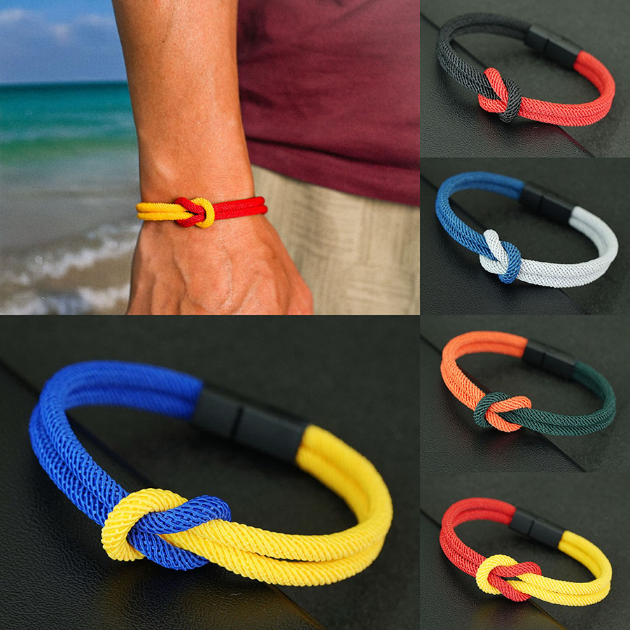 Pulsera de cuerda para hombre  - Street Fashion Of Milan reseña y precio