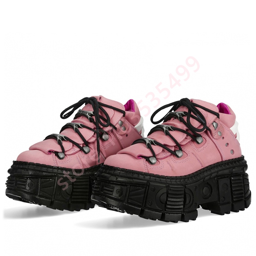 Botas cortas Y2K con remaches  - Street Fashion Y2K reseña y precio