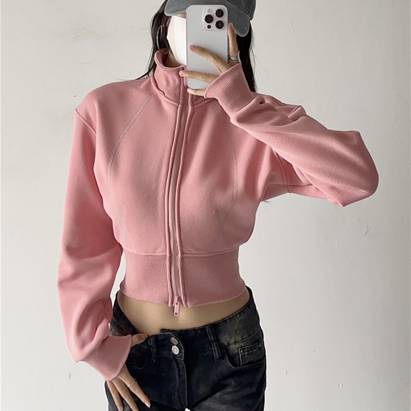 Sudadera con capucha corta par - Street Fashion Zip Up Hoodie reseña y precio