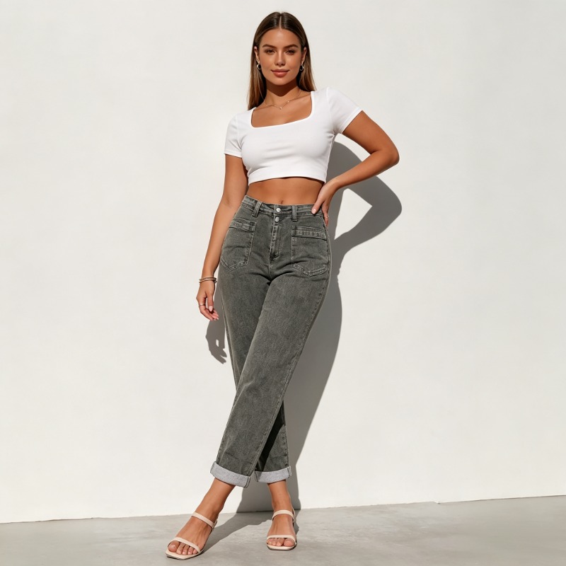 Jeans Acampanados de Mezclilla - Street Fashion Plus Size reseña y precio
