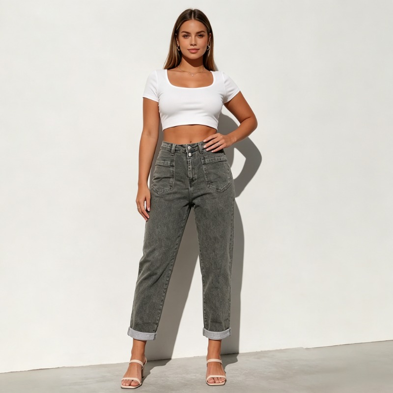 Jeans Acampanados de Mezclilla - Street Fashion Plus Size reseña y precio