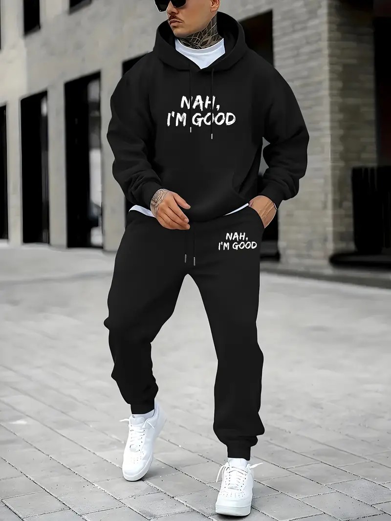 Conjunto de Sudadera con Capuc - Street Fashion In China reseña y precio