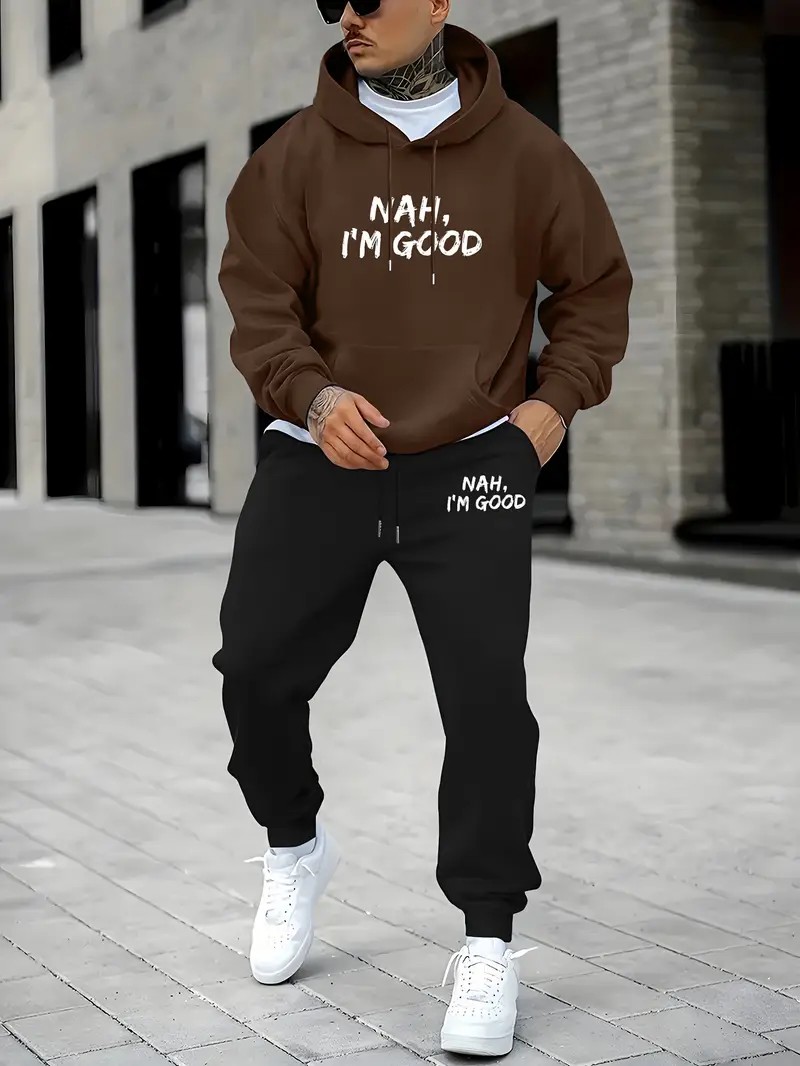 Conjunto de Sudadera con Capuc - Street Fashion In China reseña y precio