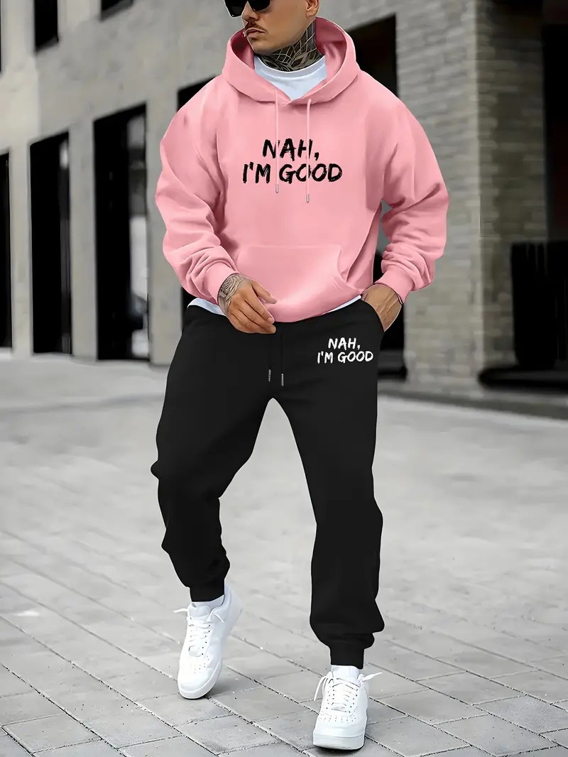 Conjunto de Sudadera con Capuc - Street Fashion In China reseña y precio