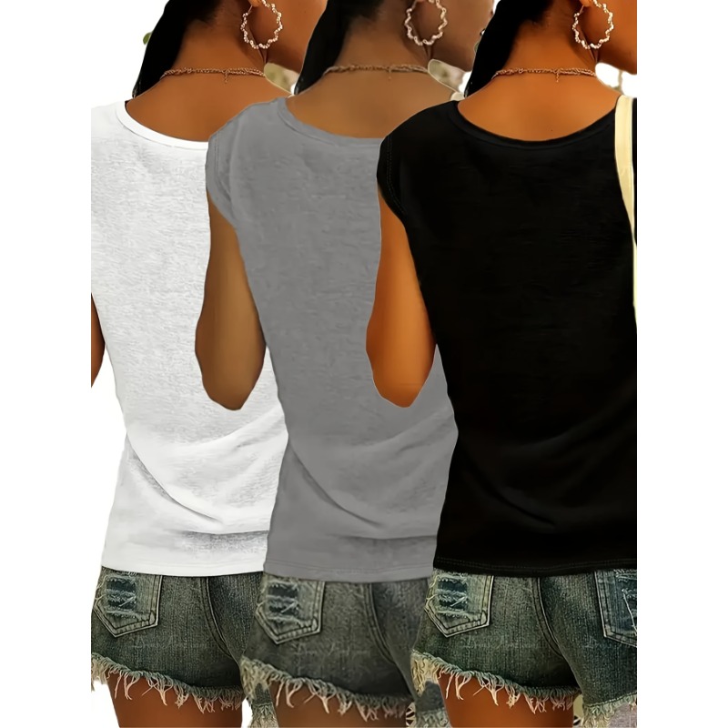 Camiseta sin mangas con cuello - Street Fashion Plus Size reseña y precio