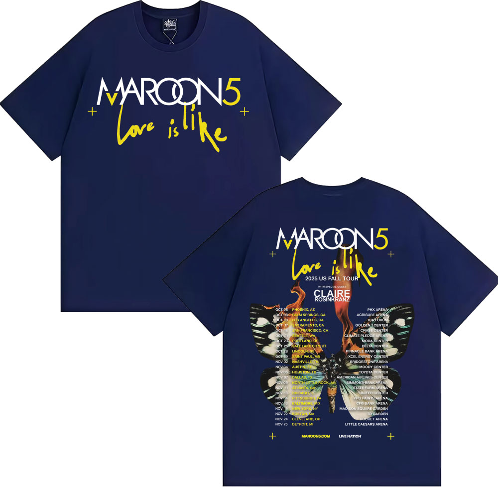 Band Maroon 5 Love Is Like US  - Street Fashion Fall 2025 reseña y precio