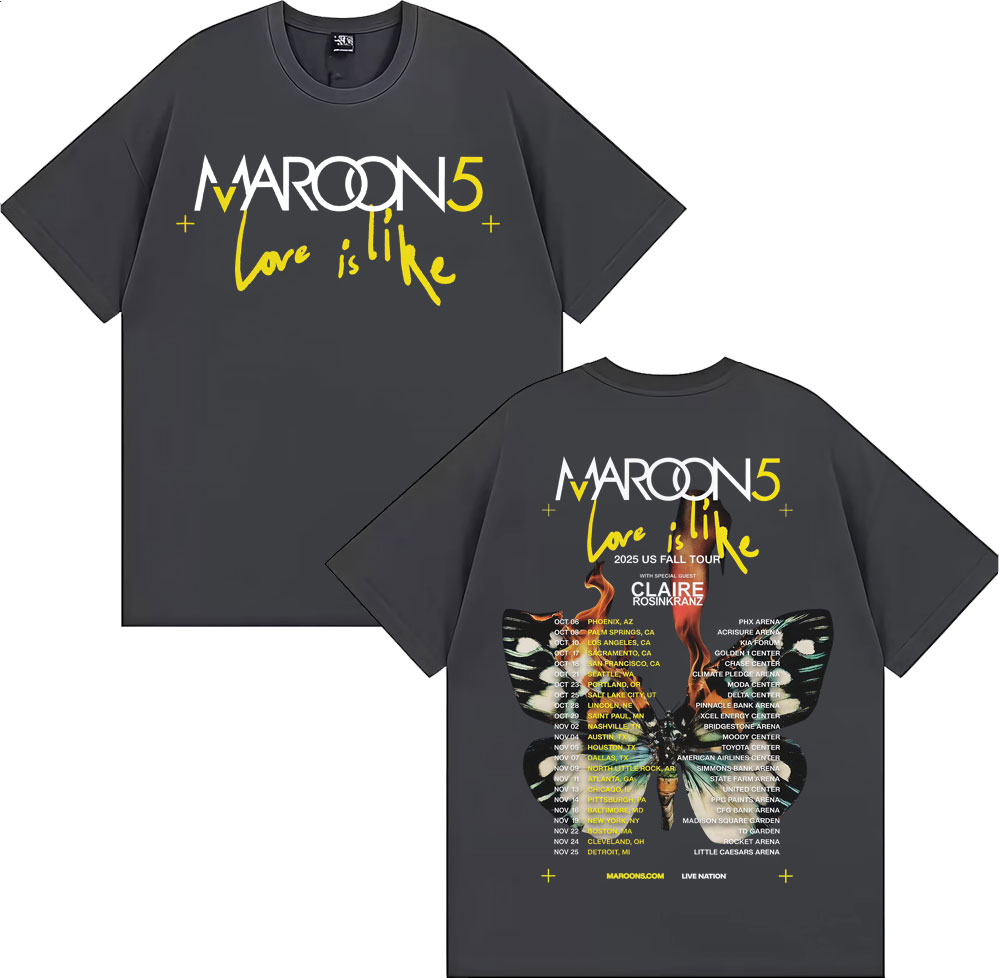 Band Maroon 5 Love Is Like US  - Street Fashion Fall 2025 reseña y precio