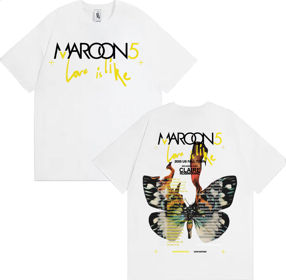 Band Maroon 5 Love Is Like US  - Street Fashion Fall 2025 reseña y precio