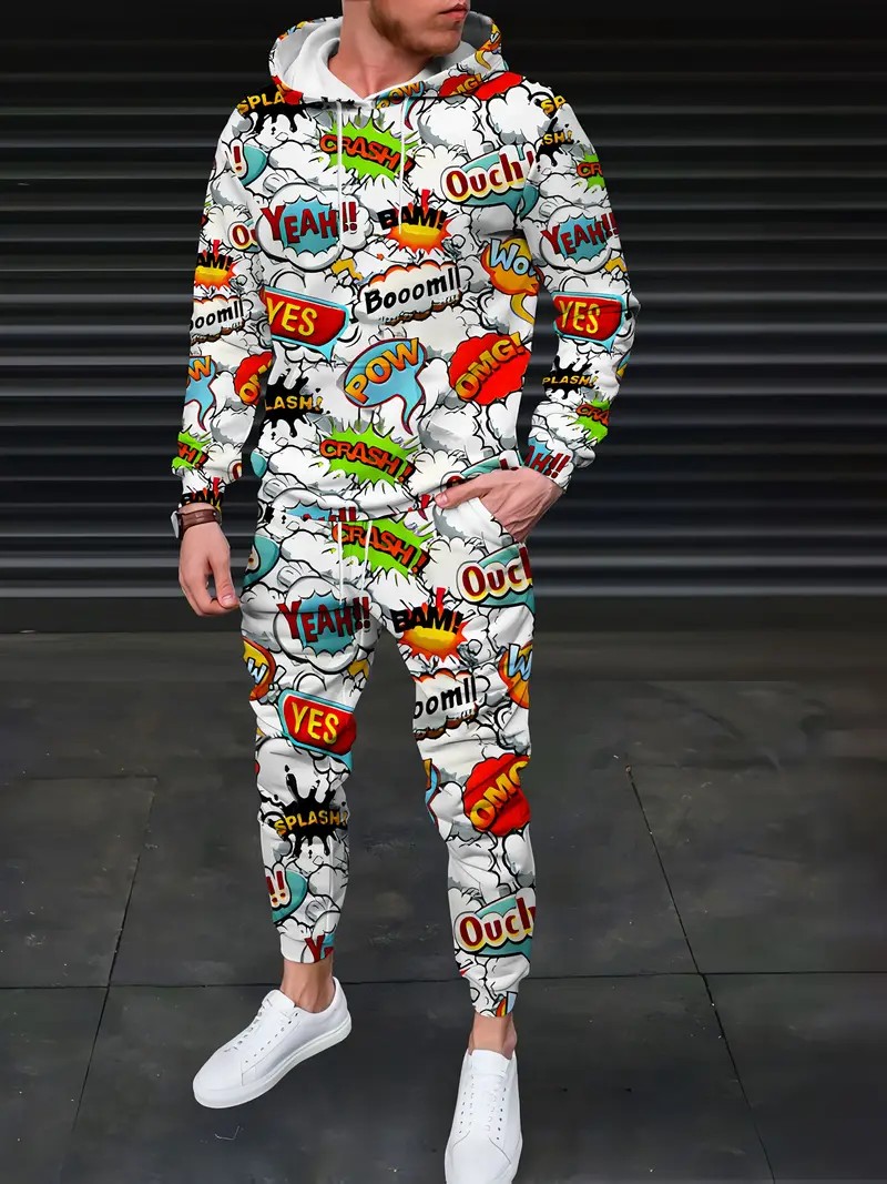 Conjunto de Sudadera con Capuc - Street Fashion In China reseña y precio