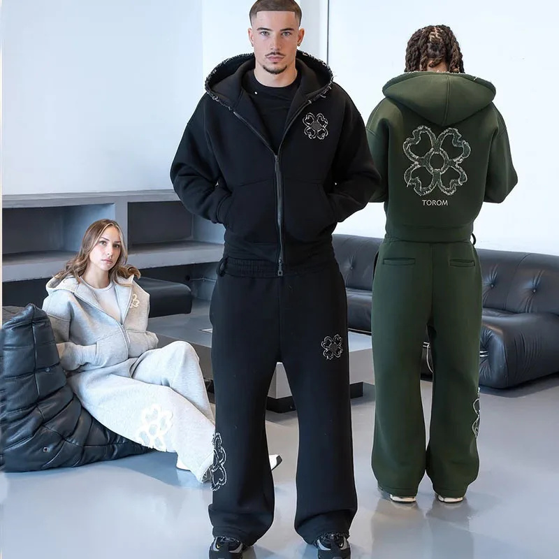 Conjunto de Sudadera con Capuc - Street Fashion Y2K reseña y precio