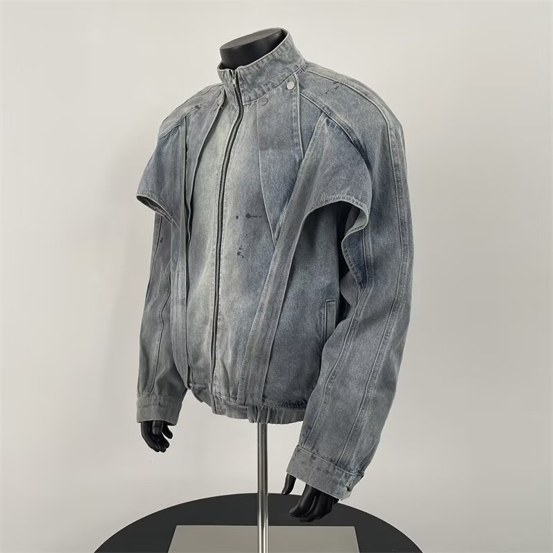 Chaqueta vaquera desgastada pa - Street Fashion Vibes reseña y precio