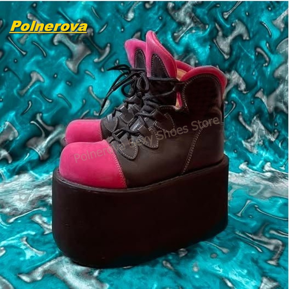 Botas de plataforma Y2K punk a - Street Fashion Y2K reseña y precio