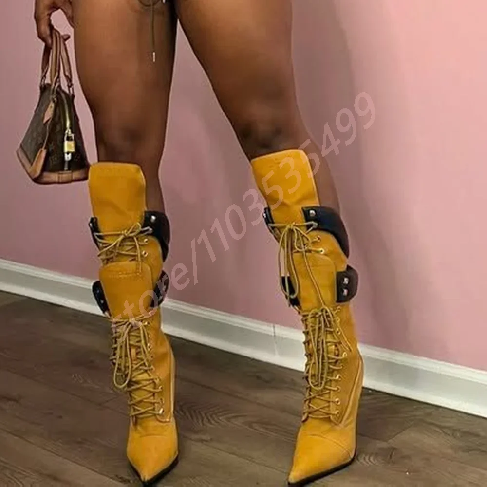 2025 Botas de tacón de aguja s - Street Fashion Lady reseña y precio