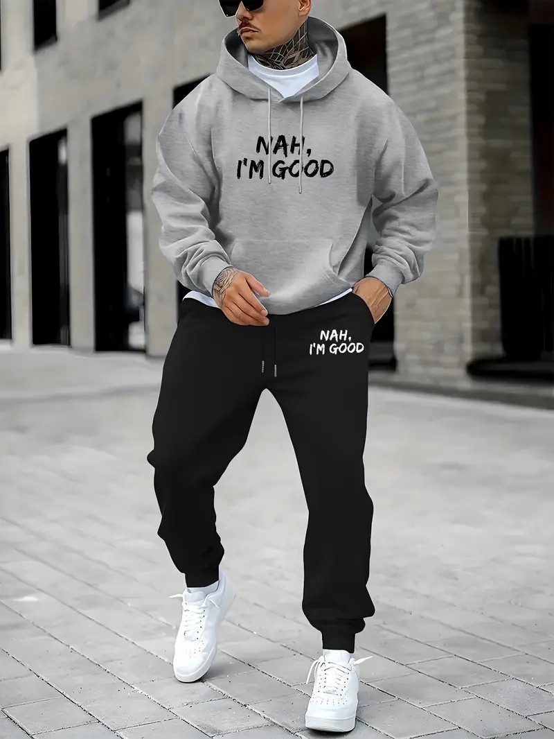 Conjunto de Sudadera con Capuc - Street Fashion In China reseña y precio