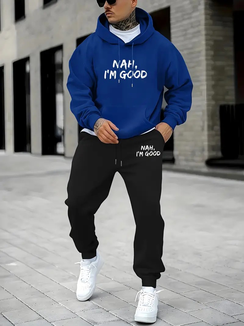 Conjunto de Sudadera con Capuc - Street Fashion In China reseña y precio