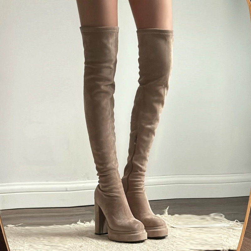 Botas Altas hasta el Muslo par - Street Fashion Lady reseña y precio