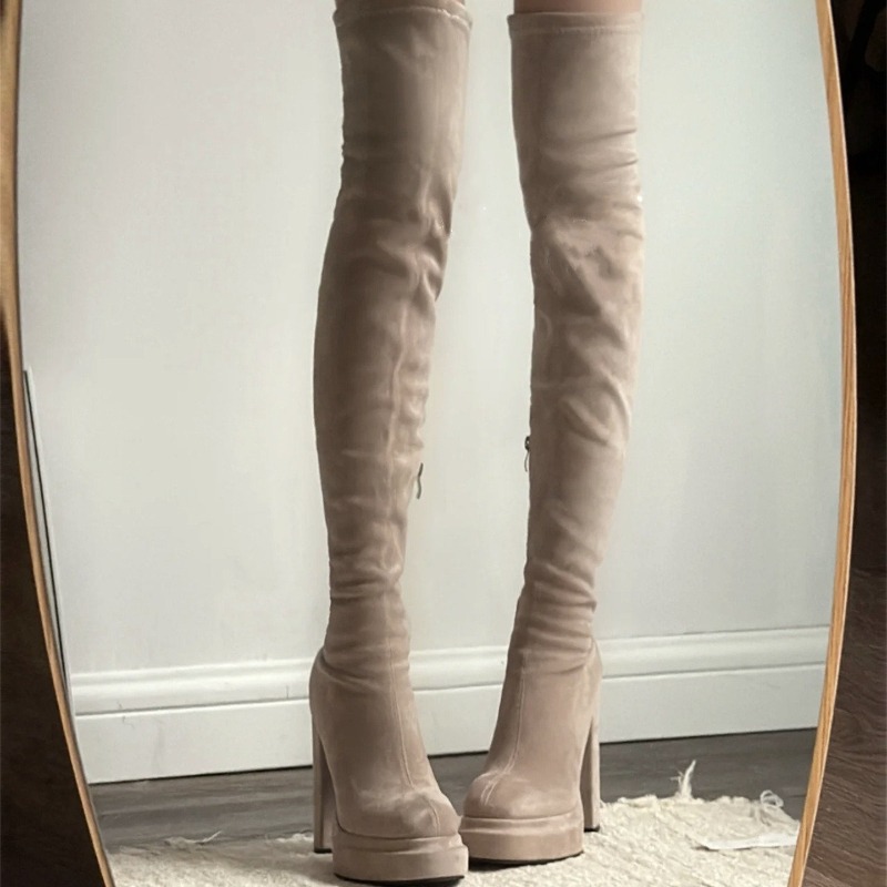 Botas Altas hasta el Muslo par - Street Fashion Lady reseña y precio