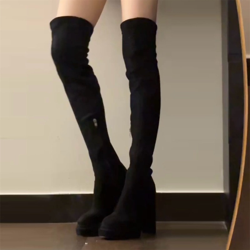 Botas Altas hasta el Muslo par - Street Fashion Lady reseña y precio