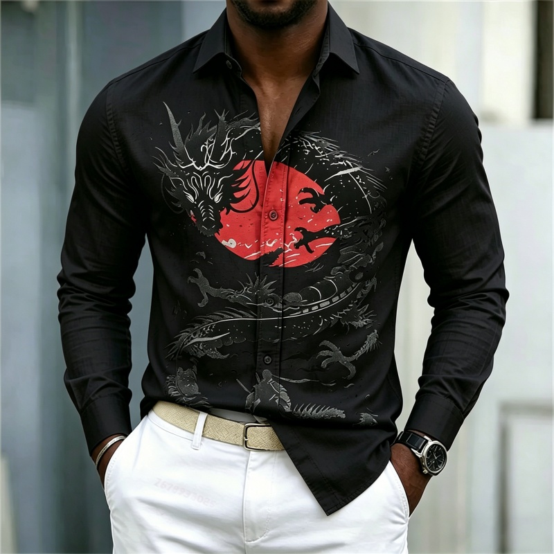Camisa de Hombre 2026, Blanca, - Street Fashion In China reseña y precio