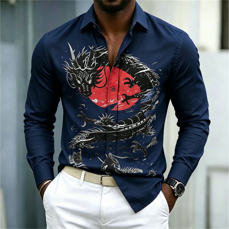 Camisa de Hombre 2026, Blanca, - Street Fashion In China reseña y precio