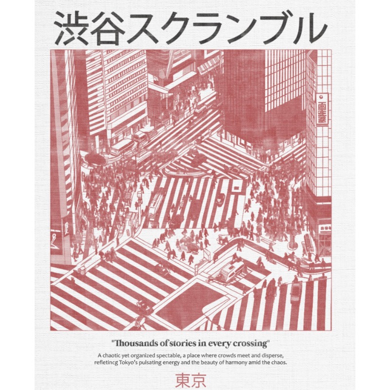 Camiseta con estampado Shibuya - Street Fashion Shibuya reseña y precio