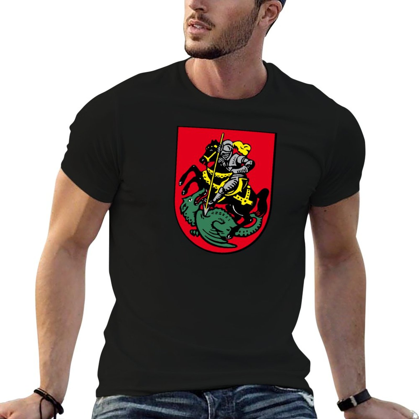 Camiseta con escudo de armas d - Street Fashion Germany reseña y precio