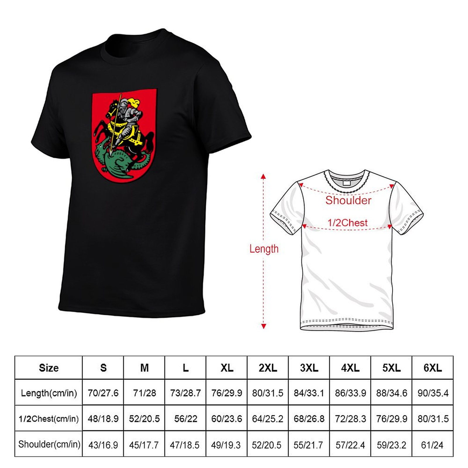 Camiseta con escudo de armas d - Street Fashion Germany reseña y precio